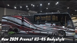 New 2024 Prevost H345 Millennium Coach Exterior Highlights Tampa RV SuperShow [upl. by Brinkema366]