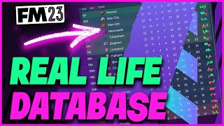 HOW TO USE THE REAL LIFE FM23 DATABASE [upl. by Aleak152]