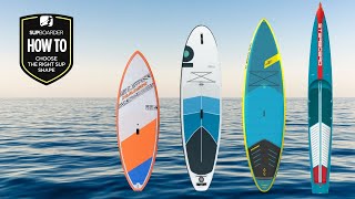 How To Choose The Right Board  Understanding SUP Shapes [upl. by Eldorado]