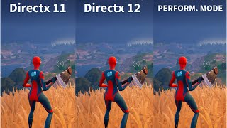 Fortnite Chapter 5 Season 2  DirectX 11 vs DirectX 12 vs Performance Mode [upl. by Erena]