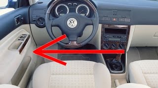 Remove door panel VW Bora VW Golf Mk4 Jetta in 6 STEPS [upl. by Brianna]