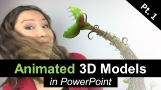 Animated 3D Models in PowerPoint  Part 1 The Basics [upl. by Aneleve]