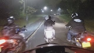 Bike Thieves Surrounded Abandon Bike CRASH [upl. by Ykcub52]