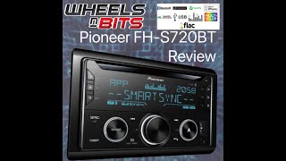 Pioneer FHS720BT Car Stereo Review Double Din Blue tooth car Radio [upl. by Fauver]