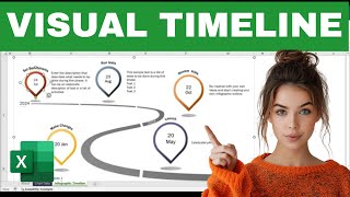 Create a Visually Appealing TIMELINE in EXCEL Easily [upl. by Tate845]