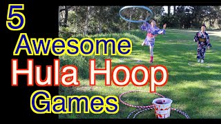 5 Awesome Hula Hoop Games [upl. by Adam]