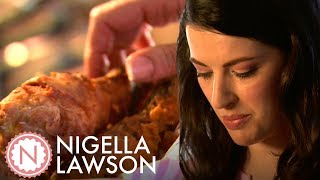 Nigella Lawsons Southern Style DeepFried Chicken  Nigella Bites [upl. by Herrah43]