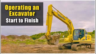 How to Operate an Excavator 2019 PreOp to Shut Down  Heavy Equipment Training [upl. by Hatokad]