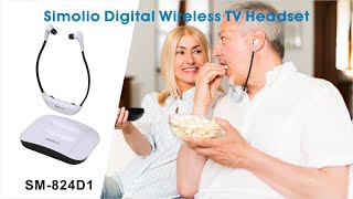 SIMOLIO digital wireless TV headset SM824D1 Basic information you need to know before purchasing [upl. by Cas]