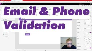 PowerApps Email amp Phone Validation Using IsMatch [upl. by Veno196]