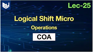 Logical shift micro operation  Left amp Right  COA  Lec25  Bhanu Priya [upl. by Poppas495]