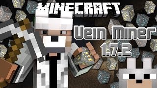 Minecraft Mods  Vein Miner Mod 172 Review and Tutorial [upl. by Ellek]