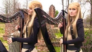 ZOMBIE The Cranberries Harp Twins  ELECTRIC HARP ROCK [upl. by Gottfried]