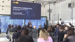 Eni al Gazometro evento su creatività IA generativa e consumatori [upl. by Ermentrude]