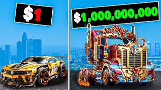 1 to 1000000000 Transformer Car in GTA 5 [upl. by Bonita281]