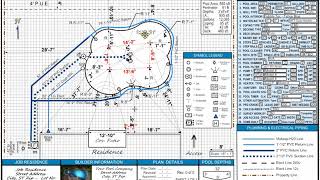 Our PROSUITE AddIn also Creates Layout Plumbing Electrical Pool Plans in 1D [upl. by Eillime]