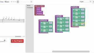 Blockly Games  Music  Level 4 [upl. by Nyleuqcaj]