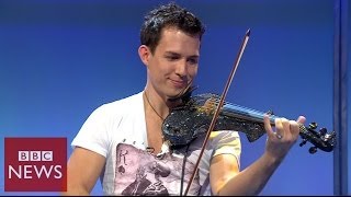 Fastest violinist in the world  BBC News [upl. by Plotkin]