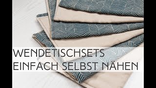 EASY DIY WendeTischsets einfach selber nähen [upl. by Zoe]