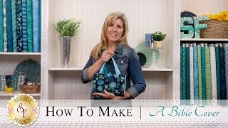 How to Make a Quilted Bible Cover  a Shabby Fabrics Sewing Tutorial [upl. by Uase222]