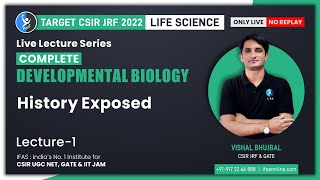 Complete CSIR NET Developmental Biology For CSIR NET Life Science 2023  History Exposed [upl. by Ehtnax]