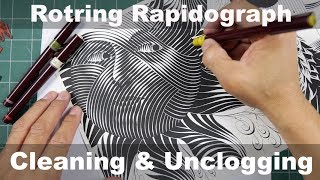 Rotring Rapidograph Cleaning amp Unclogging [upl. by Ellevehs]