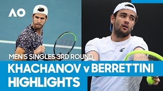 Karen Khachanov vs Matteo Berrettini Match Highlights 3R  Australian Open 2021 [upl. by Ienttirb443]