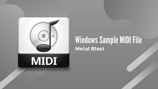 Windows Sample MIDI File  Metal Mosh [upl. by Shum]