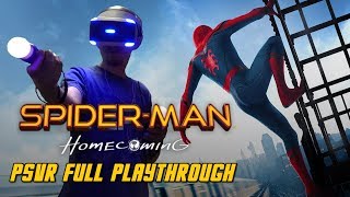 SpiderMan Homecoming VR Full Playthrough Gameplay PS4 PSVR [upl. by Aled]