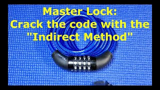 201 How to recover your lost Master Lock combination bike lock [upl. by Rehpotsirhc]