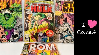 My Almost Coverless Comics  Marvel Collection ft Hulk ROM amp Star Wars  I just love comics [upl. by Mackler]