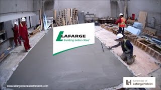 Insulcore Precast concrete wall panels being produced in timelapse by Lafarge Precast Edmonton [upl. by Vanden290]