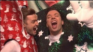 Justin Timberlake Jimmy Fallon Score Big on Saturday Night Live [upl. by Bartolemo278]