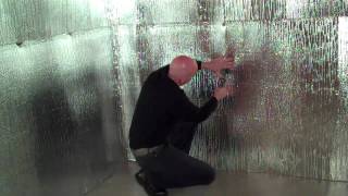 Insulating Walls with Reflective Foil Bubble Insulation [upl. by Franckot286]