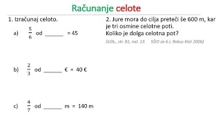 ULOMKI  Računanje CELOTE 6r [upl. by Llemor]