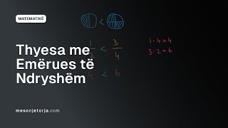 Krahasimi i Thyesave me Emërues të Ndryshëm  Mënyra e Shpejtë  Thyesat  Aritmetikë  Matematikë [upl. by Clower]