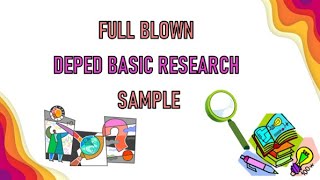 FULL BLOWN DEPED BASIC RESEARCH SAMPLE [upl. by Suivart]