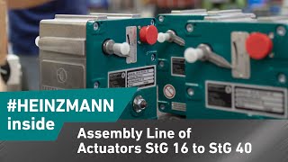 Assembly Line of Actuators StG 16 to StG 40 HEINZMANNinside [upl. by Hirst]