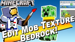 How You Can Change Mob Textures in Minecraft Bedrock using Nova Skin  Custom Creeper [upl. by Sall]