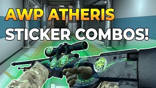 CSGO  AWP Atheris Sticker Combinations [upl. by Urion]