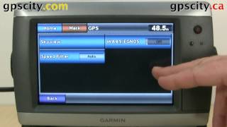 System Settings on the Garmin GPSMap 720S Marine Navigator with GPS City [upl. by Standley]