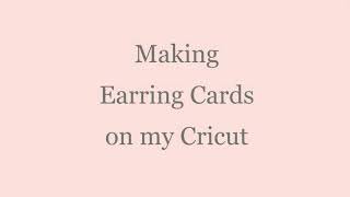 Making Earring Cards [upl. by Teodoro]