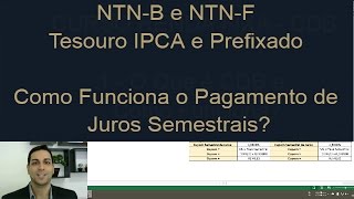 NTNB e NTNF Tesouro IPCA e Prefixado  Como Funciona o Pagamento de Juros Semestrais [upl. by Buine806]