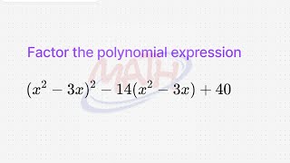 Factoring polynomial expressions Should see this trick [upl. by Ymmac]