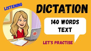 📝DICTADO en INGLÉS  140 WORDS  Routines in PRESENT SIMPLE LISTENING🎧 [upl. by Gnahc917]