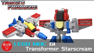 Lego MOC Transformers Mini G1 Starscream Instruction [upl. by Labotsirhc]