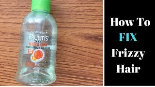 How To Use Hair Oil Garnier Sleek amp Shine Anti Frizz Serum [upl. by Aissela499]