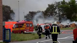 170617 Brand bei Südzucker in Ochsenfurt [upl. by Yirinec951]