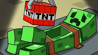 The Story of Minecrafts First Creeper Cartoon Animation [upl. by Feilak689]