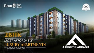 Aakruthi Arcadia  Premium 2 amp 3 BHK Flats in Gajularamaram Hyderabad  GharPe [upl. by Nyrual61]